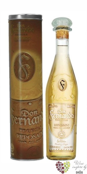 Don Fernando  Reposado  100% of Blue agave Mexican tequila 38% vol.    0.70 l