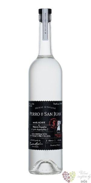 Perro de San Juan „ Espadin Black ” Mexican mezcal  40% vol.  0.70 l