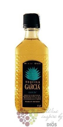 Garcia „ Gold ” original Mexican mixto tequila 38% vol.    0.05 l