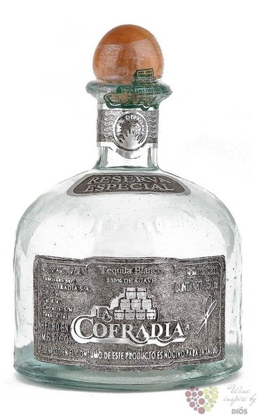 la Cofradia blanco „ Reserva especial ” 100% of Blue agave Mexican tequila 38% vol.  0.70 l