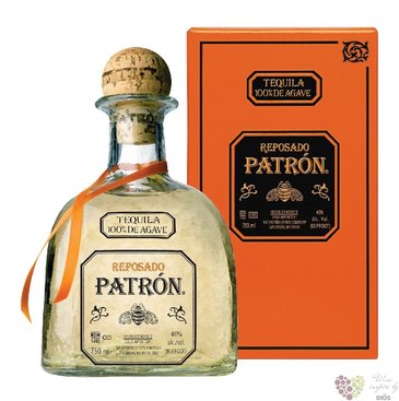 Patron „ Reposado ” 100% of Blue agave mexican tequila 40% vol.  1.00 l