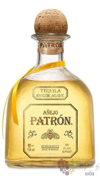 Patron  Aejo  100% of Blue agave Mexican tequila 40% vol.   0.70 l