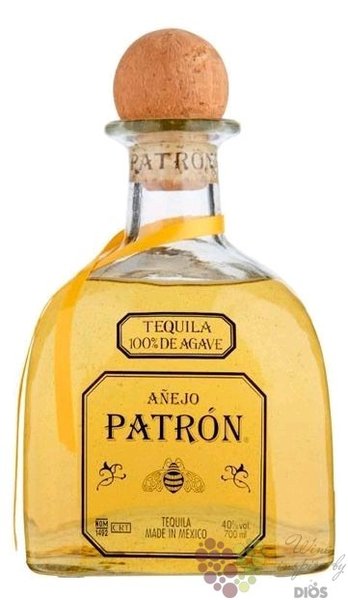 Patron „ Ańejo ” 100% of Blue agave Mexican tequila 40% vol.   0.05 l