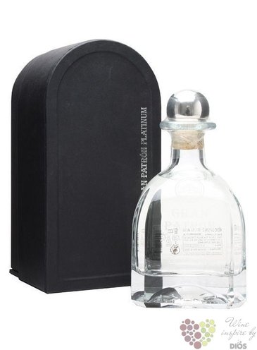 Gran Patron „ Platinum ” 100% of Blue agave Mexican tequila 40% vol.     0.70 l