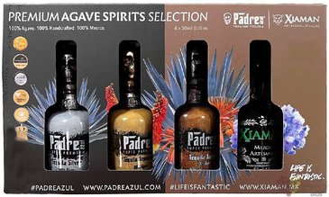 Padre Azul „ Set Blanco + Reposado + Anejo + Xiama ” Mexican Agave spirits  40% vol. 4x0.05 l