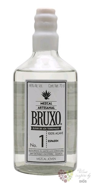 Bruxo no.1  Espadin  Joven Mexican mezcal 46% vol.  0.70 l