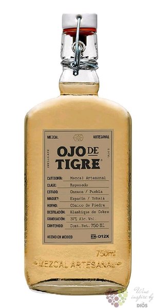 Ojo de Tigre „ Reposado ” Mexicam mezcal 37% vol.  0.70 l