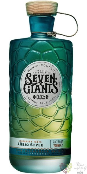 Seven Giants „ Aňejo Style ” Blue Agave non alcoholic tequila 00% vol.  0.70 l