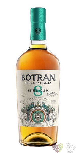 Botran „ Sistema Solera 8 ” aged Guatemalan rum 40% vol. 0.70 l