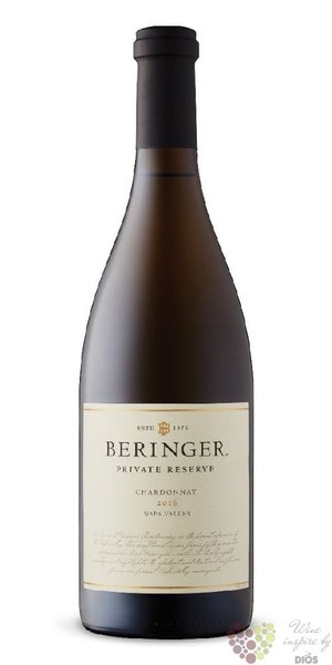 Chardonnay  Private Reserve  Napa valley AVA Beringer vineyards  0.75 l