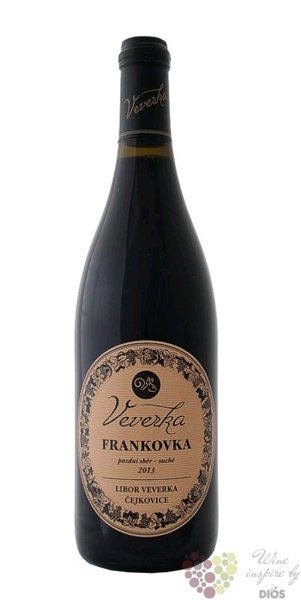 Frankovka 2017 pozdní sběr vinařství Libor Veverka Čejkovice  0.75 l