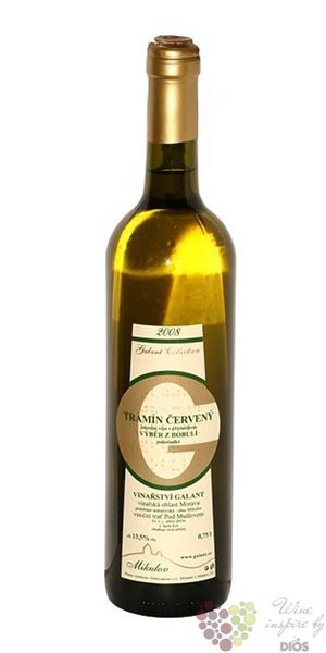 Tramín červený 2008 výběr z bobulí z vinařství Galant 0.75 l