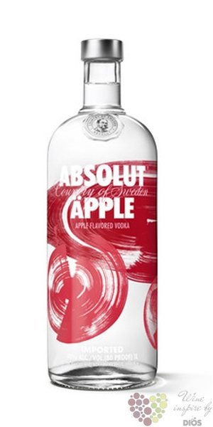 Absolut flavor „ Apple ” country of Sweden Superb vodka 40% vol.    1.00 l