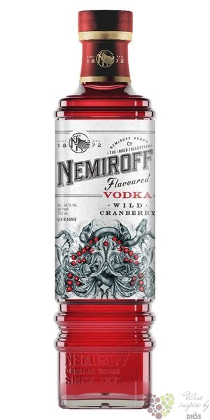 Nemiroff  Wild Cranberry  flavored Ukraine vodka 40% vol.  0.70 l