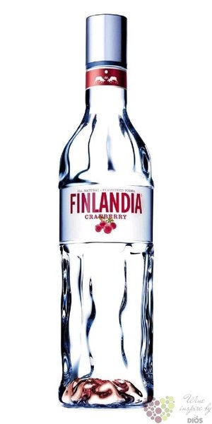 Finlandia „ Cranberry fusion ” original flavored vodka of Finland 40% vol.   0.05 l
