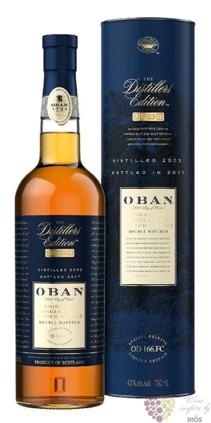 Oban 1998 „ Montilla Fino finish - Distillers edition 2013 ” Highland whisky 43% vol.  0.70 l