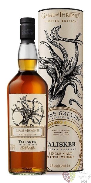 Talisker Select Reserve  Game of Thrones ltd. House Greyjoy  Skye whisky 45.8% vol.  0.70 l