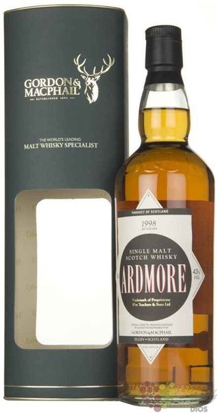 Ardmore  Gordon &amp; MacPhail Distillery labels  1998 Highland whisky by 43% vol.  0.70 l