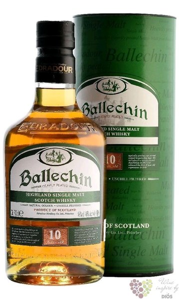 Ballechin „ Heavily peated ” aged 10 years Highland whisky by Edradour 46% vol.0.70 l