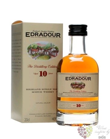 Edradour „ Distillery edition ” aged 10 years Highland whisky 40% vol.  0.20 l
