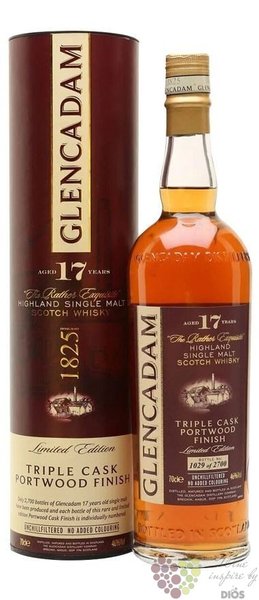 Glencadam 2004  Reserva de Porto  aged 17 years Highland 46% vol.  0.70 l