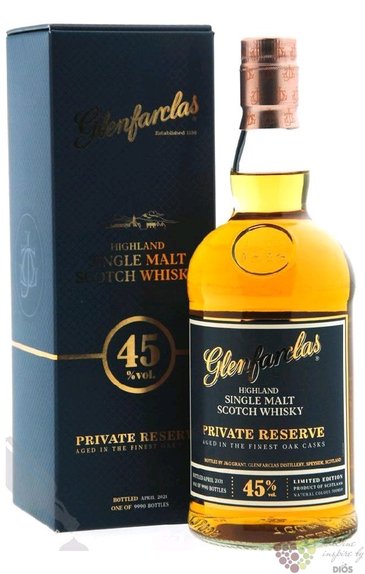 Glenfarclas 2021 „ Private Reserve ” single malt Speyside whisky 45% vol. 0.70 l