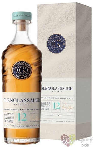 Glenglassaugh „ Coastal malt ” aged 12 years single malt Highland whisky  45% vol.  0.70 l