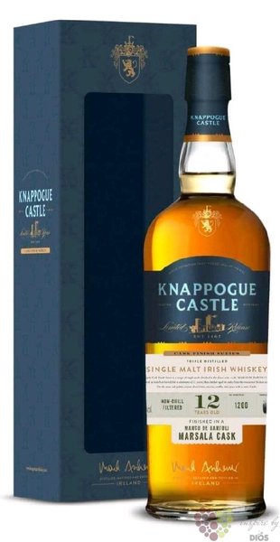 Knappogue Castle „ Marco de Bartoli Marsala cask ” aged 12 years Irish whiskey 46% vol.  0.70 l