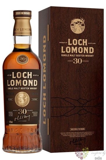 Loch Lomond aged 30 years single malt Highland whisky 47% vol.  0.70 l