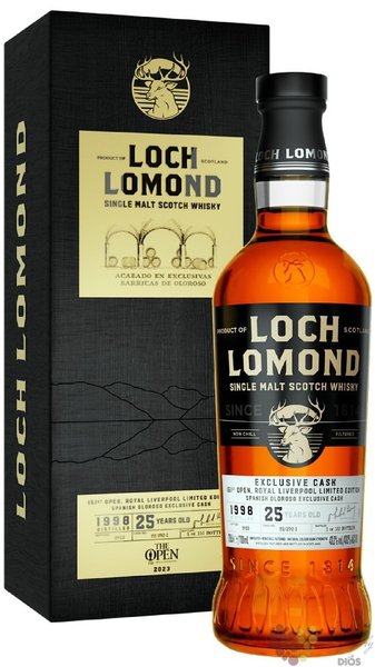 Loch Lomond 1998  Open 2023  aged 25 years Highland whisky 43.2% vol.  0.70 l