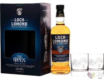 Loch Lomond „ Golf Open 2022 150th St. Andrew Special edition ” glass set whisky 46% vol.  0.70 l