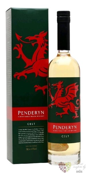 Penderyn „ Celt ” single malt Welsh whisky 41% vol.  0.70 l