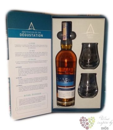 Scapa  Orcadian Skiren  2glass pack single malt Orkney whisky 40% vol.  0.70 l