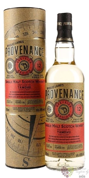 Tamdhu 2007 „ Douglas Laing &amp; Co Provenance ” Speyside whisky 46% vol.  0.70 l
