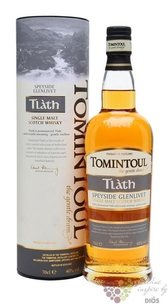 Tomintoul „ Tlath ” Speyside single malt whisky 40% vol.  0.70 l