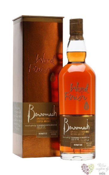Benromach Wood finish „ Hermitage “ 2005 single malt Speyside whisky 45% vol.  0.70 l