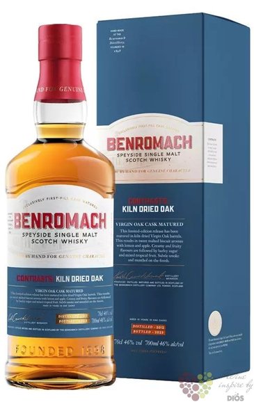 Benromach  Kiln Dried  2012 single malt Speyside whisky 46% vol.  0.70 l