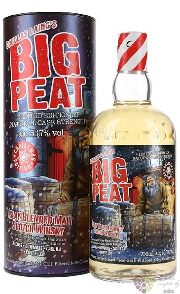 Big Peat „ Christmas edit. 2019 ” Islay blended malt whisky 53.7% vol.  0.70 l