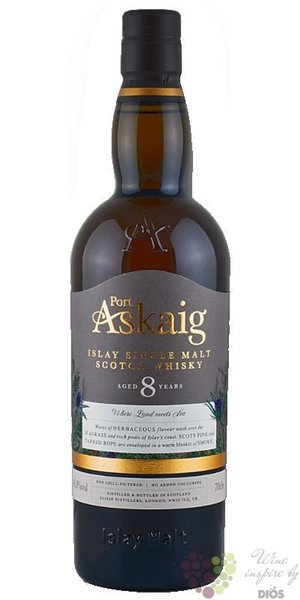 Port Askaig aged 8 years Islay whisky by Elixir Distillers 45.8% vol.  0.70 l