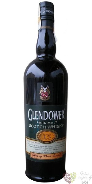 Glendower 15 years old blended malt Scotch whisky 43% vol.    0.70 l