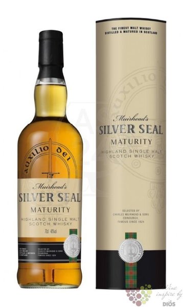 Muirheaďs Silver Seal Maturity Speyside single malt whisky 40% vol.  0.70 l