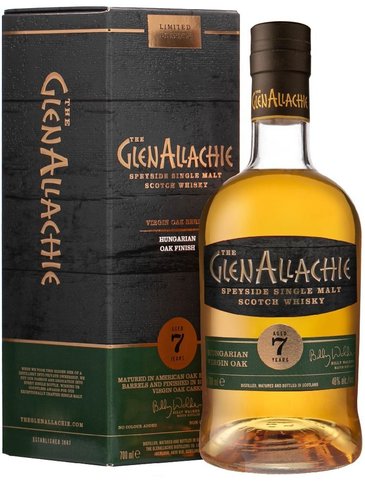 Whisky GlenAllachie 7y Hungarian Virgin Oak  gB 48%0.70l