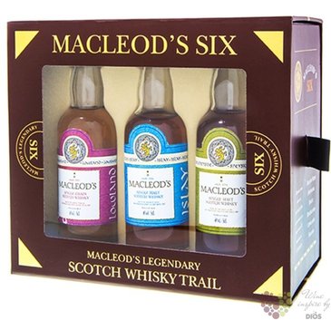 Macleods Legendary „ Six ” Scotch whisky trail  6x0.05 l
