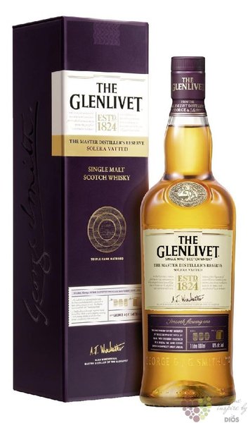 Glenlivet Master distiller´s reserve „ Solera vatted ” single malt Speyside whisky 40% vol. 1.00 l