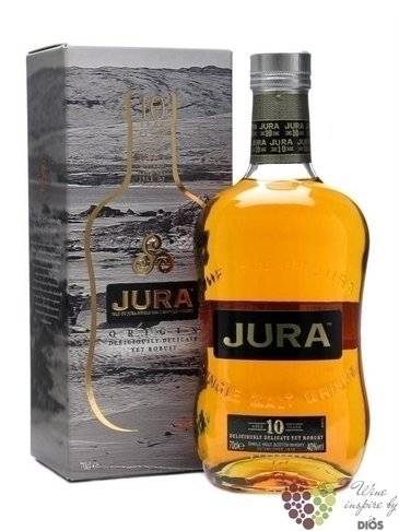 Jura „ Origin ” aged 10 years single malt Jura whisky 40% vol.  1.00 l