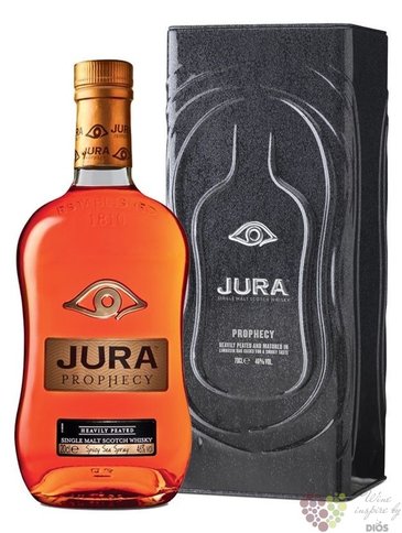 Jura „ Prophecy Spicy sea spray ” metal box single malt Jura whisky 46% vol.  0.70 l
