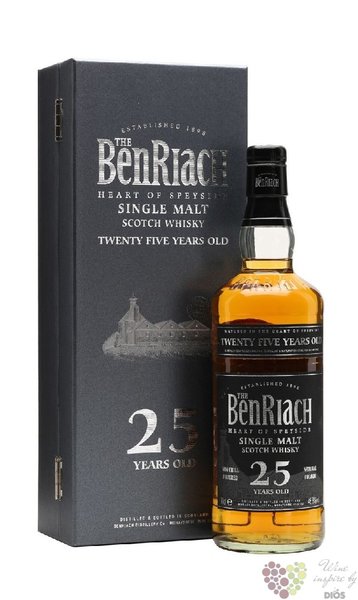 BenRiach „ Heart of Speyside ” aged 25 years Speyside single malt whisky 46.8% vol.    0.70 l