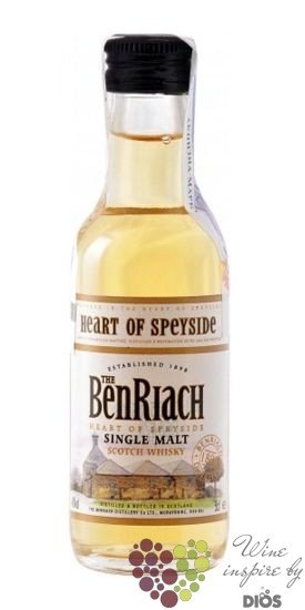 BenRiach „ Heart of Speyside ” single malt Speyside whisky 40% vol.   0.05 l