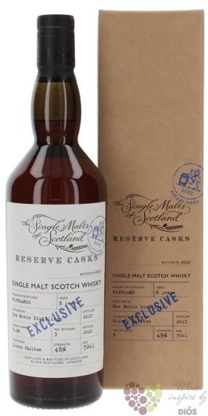 Ben Nevis 2013 „ Reserve ” Highland whisky 48% vol.  0.70 l