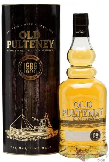 Old Pulteney 1989  Vintage Lightly Peated  Highland whisky  46% vol.  0.70 l